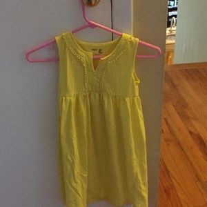 A textured yellow sun dress.